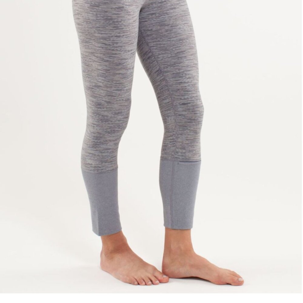 Lululemon Wunder Under Crop *Special Edition - Grey Size 6 EUC